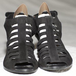 Arche Black Suede Heel